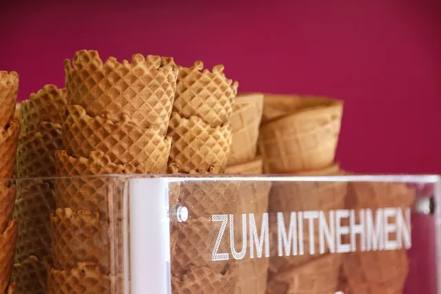 ice cream cones, nature, ice cream, parlour, waffle, dessert, sale, summer. Ice cream shop products: the version that survives contact with reality
