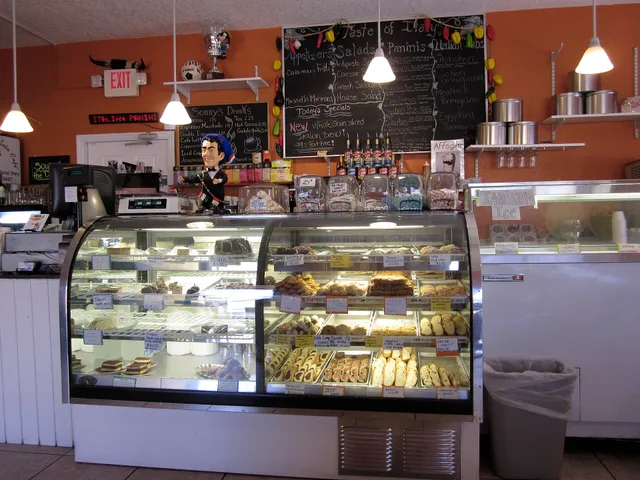 Boca Raton, Florida. Gelato cafe, interior. Gelato Display Case Temperature: US Health Code Troubleshooting