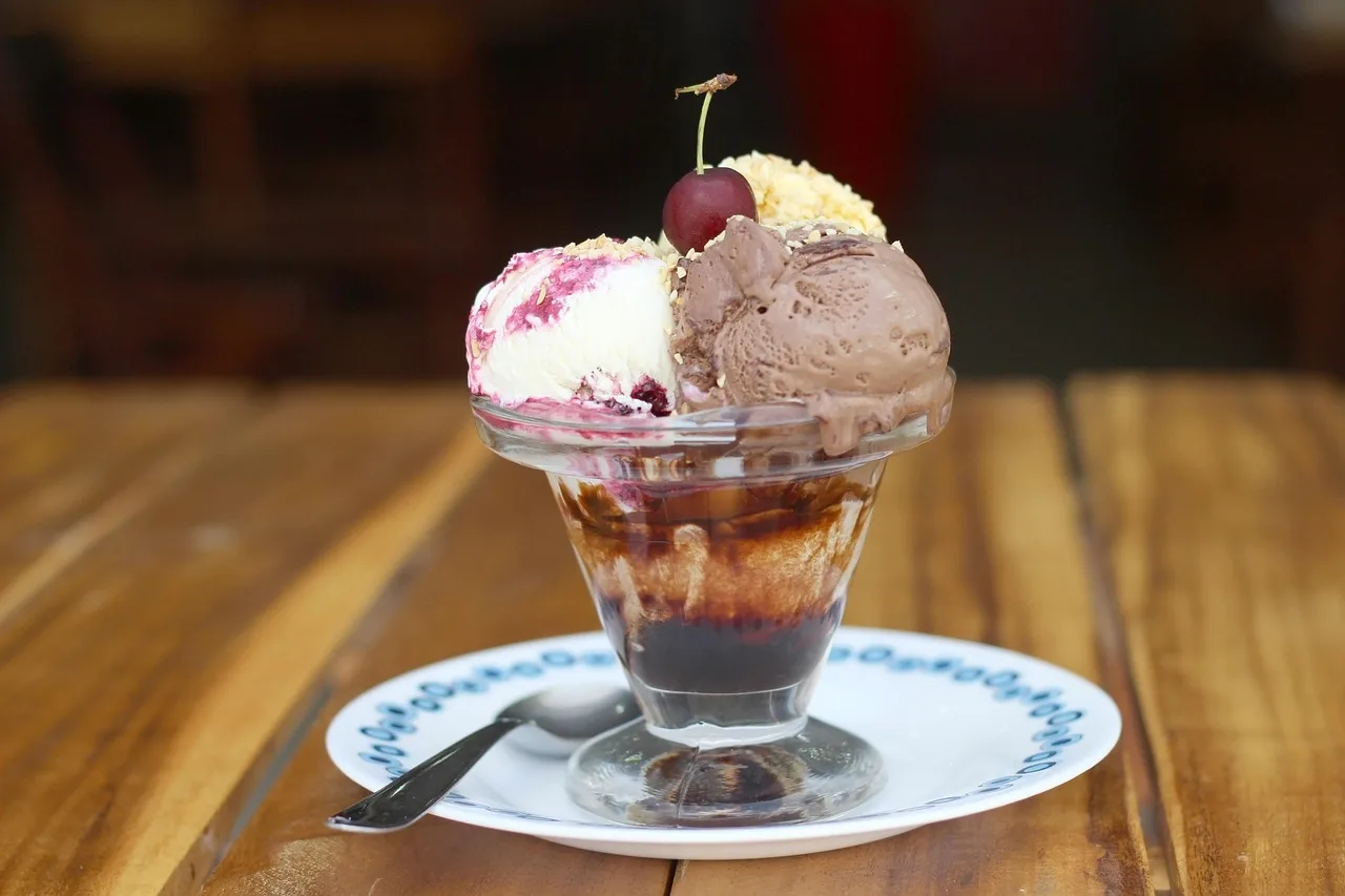 bowl, ice cream, ice, dessert, scoops, sweet, brown dessert, ice cream, ice cream, ice cream, ice cream, ice cream. How to rank profitable ice cream shop products